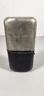 Vintage Schweppes Leather   Metal Glass Bottle