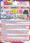 250 2x2 Custom Printed Full Color Outdoor Vinyl Car Bumper Sticker Decal Die Cut