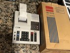 Vintage Sharp Calculator Printer Electronic Adding Machine Qs-1702 W Box Video