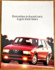 Alfa Romeo   1988 Milano   Original Auto Brochure   Excellent Condition