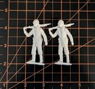 Lot Of 2 Vintage 1970 s Louis Marx Toys German Soldiers With Machine Gun