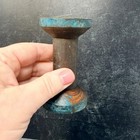 Vintage Small Wood Wooden Spool Rustic Textile Bobbin Decor Handmade 3 5 