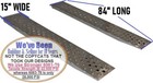 7  84  X 15  Punched Aluminum 6000 Lbs Truck Car Auto Trailer Ramps Hook   Knife