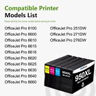 950xl Black 951xl Color Ink Cartridges For Hp Officejet Pro 8630 8640 8660 8615