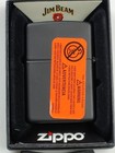 Zippo 218 Jim Beam Label On Black Matte Finish Lighter - Mar  c  2022 New In Box