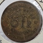 1947 Belgian Congo 5 Francs - L  opold Iii Km    29 Elephant Brass Colonial Coinage