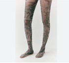 Nwt Free People Midnight Brocade Tights   One Size