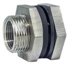 1  Stainless Steel Bulkhead Fitting - Tank Adapter - Storage Tank Bulkhead Ss316