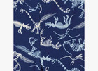 Kirkland Boys 4 Pc Dino stripe Pajama Set  blues 5 nwt