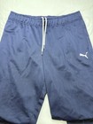 Puma Fleece Jogger Track Pants Sweatpants Blue White Drawstring Men s Size 2xlt
