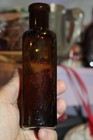 Antique  6 3 4    Amber  The Maltine   chemical medicine  Bottle  Item  a - 5963