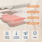84x90 Queen 90x100 King Heated Blanket Dual Zone 10 Heat Levels 122f Sherpa