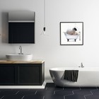 Stupell Industries Fluffy County Goat In Bathtub Soap Bubbles Af-564_fr_24x24