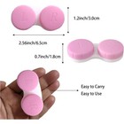 12 Pack Contact Lens Case Contact Lens Holder Box Soak Storage Kit mixed Colors 