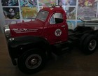 Texaco Mack Red Diecast Truck   Flatbed Trailer W  Pipeline Load Gas   Oil