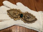 Antique 1920 s  Art Deco Jeweled Belt Buckle