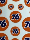 O Scale Union 76 Gas Oil Signs 2mil Vinyl Die-cut Peel N Stick Stickers Decals