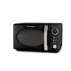 Nostalgia Retro Compact Microwave Oven  0 7 Cu  Ft   700w  Digital  Black