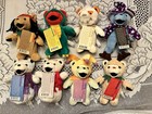 Vintage Grateful Dead Bears Lot Of 8 - Costumed   Holiday Set - Mint Tags 