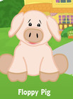 Retired Unused Code Tag Only Webkinz Floppy Pig Hm184 No Plush Farm Animal Rare
