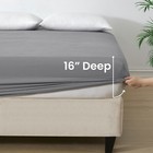 Fitted Sheet King Size 16    Deep Pocket Ultra Soft Breathable Elastic Bed Sheets