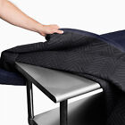 8 Moving Blankets Furniture Pads - Pro Economy - 80  X 72  Navy Blue And Black