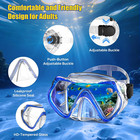 Dry Snorkel Set panoramic Wide View Anti-fog Scuba Diving Mask professional