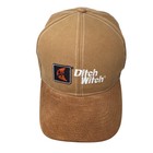Ditch Witch Men s Hat Baseball Cap Underground Cable Duck Canvas Leather Brim