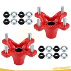 2pcs Rear Red Wheel Hub   Flange Lug Nuts For Honda Atc200x Fourtrax 250 Trx250x