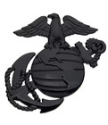 Us Marine Corps Usmc Metal Car Emblem -eagle   Globe - Free Shipping