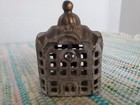 Antique Vtg Lot Of 3 Cast Iron Coin Banks A c  Williams Dome Top Rabbit   Lion