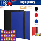 360 Card Pocket Binder With Elastic 9 Pocket Trading Cards Album Folder New 