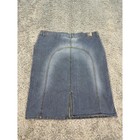 Vintage Apollo Jeans Denim Mini Skirt Womans 3xl High Rise Y2k 90s Pencil Usa