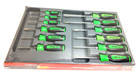 New Snap-on Sgdxw120bg 12pc Soft Grip Combination Screwdriver Set Green Sealed
