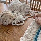 Threadart Jumbo Chunky Chenille Yarn For Hand Knitting   Blankets  12 Colors