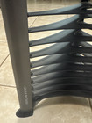27  Atlantic Grey Dvd game Storage Rack Tower Holds 32 Discs Gray Stand