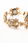 Women s Bracelet Golden Flower Antique Vintage Victorian Elegant Gift