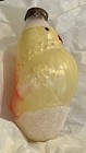 Vtg Xmas easter Ornament Blown Glass Russian Yellow Baby Chick Figural Toy Ussr