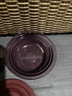 Corning Vision V-30-b 24 Oz  Cranberry Casserole W  Glass   Plastic Lids