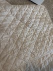 Set Of 2 Off White  Cream Quilted King Size Shams