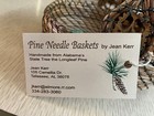 Artisan Jean Kerr Vintage Alabama Longleaf Pine Needle Basket 7 X 5 5 X 6
