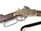 Gonher Cowboy  Silver 8-shot Cap Gun Toy Lever Action Rifle 29 