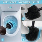 Bronze Toilet Brush And Holder Set 304 Stainless Steel Toilet Bowl Brush And    