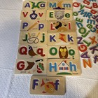 Melissa And Doug Classic Toy Abc Picture Board Wooden Puzzle
