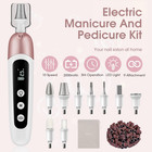 Cordless Electric Nail File Set  Professional Manicure Pedicure Kit With Memory 