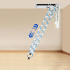 11 Steps Attic Ladder Pull Down Attic Stair Wall-mount Folding Steps Stair 300kg