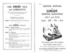 Singer 231 231-8 Sewing Machine Service Manual Extra-duty Binder  Tough Front