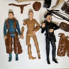 1960s Marx Johnny West And Thunderbolt   2 Figs   Pieces In Box Broken See Pics