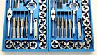 80 Pc Tap And Die Set 40pc Metric And 40pc Sae Thread Renewing Tools