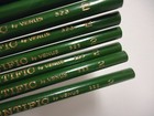 10 Vintage Scientific Venus Bonded No 2 Green Pencils Lot Wooden Craft new